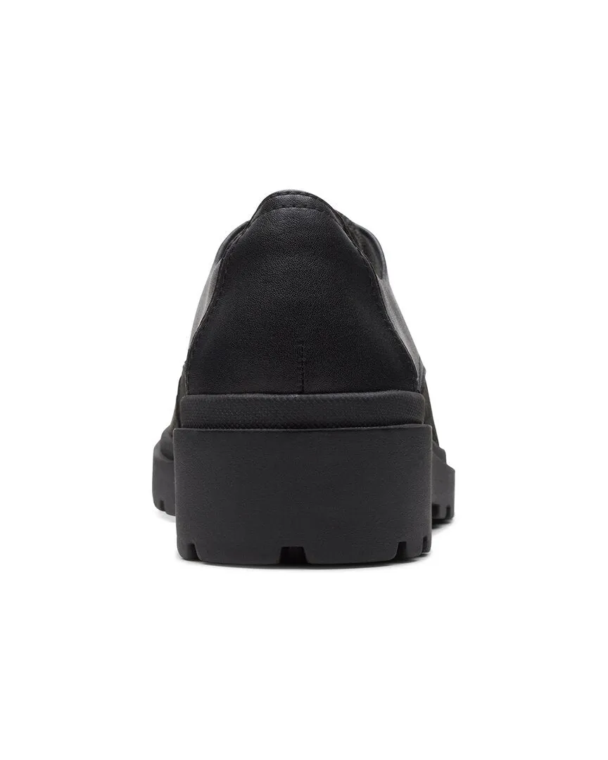 Clarks Calla Ruby Leather Flat