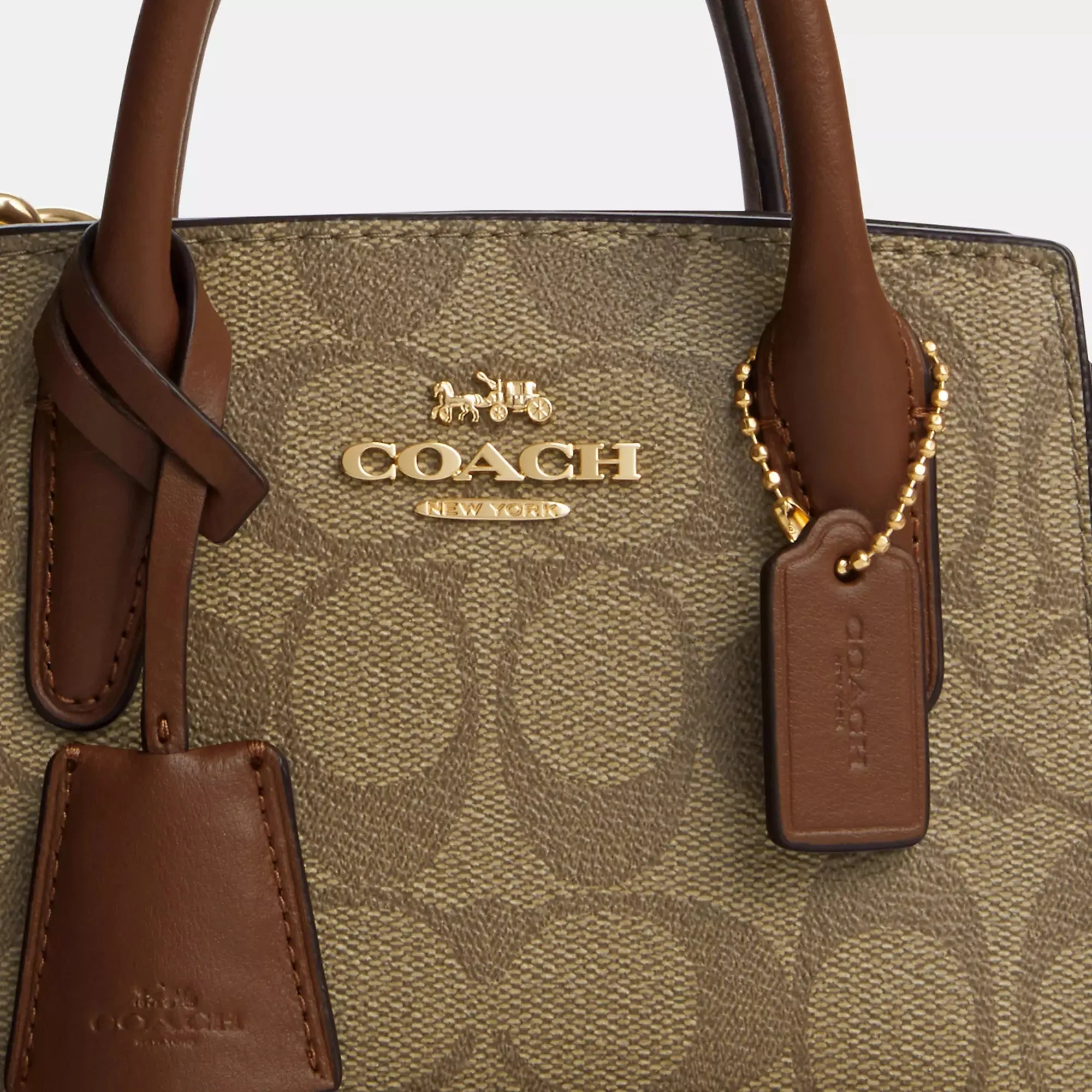Coach Outlet Andrea Mini Carryall In Signature Canvas