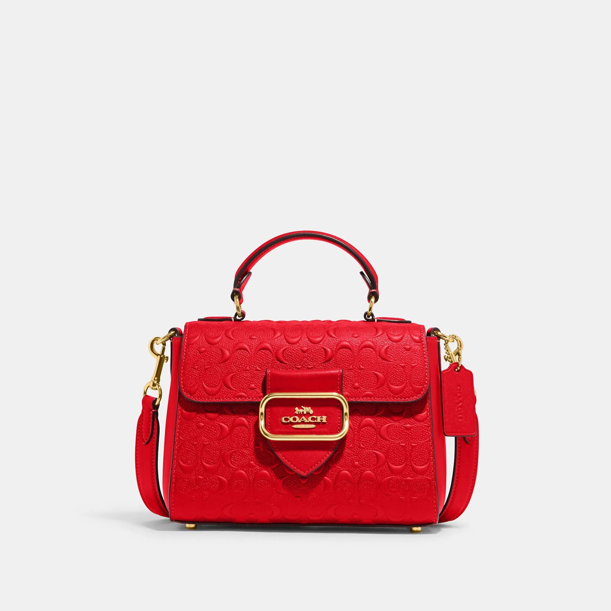 Coach Outlet Morgan Top Handle Satchel In Signature Leather