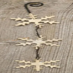 *Dangling Snowflake Ornament