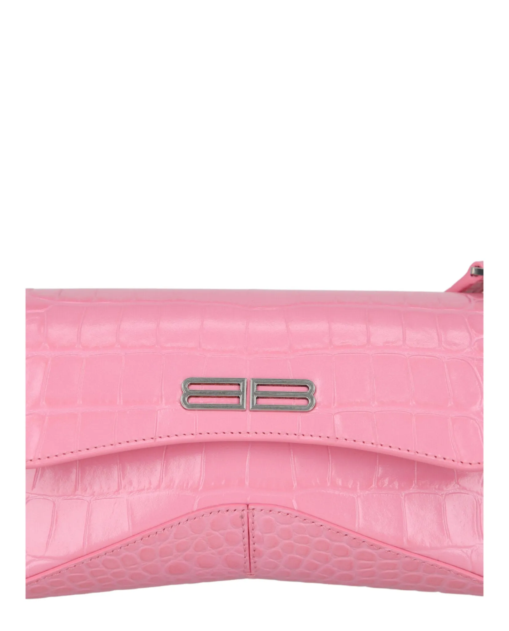 Embossed Croc Shoulder Bag