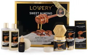 Gift Basket for Women - 10 Pc Sweet Almond Beauty & Personal Care Set