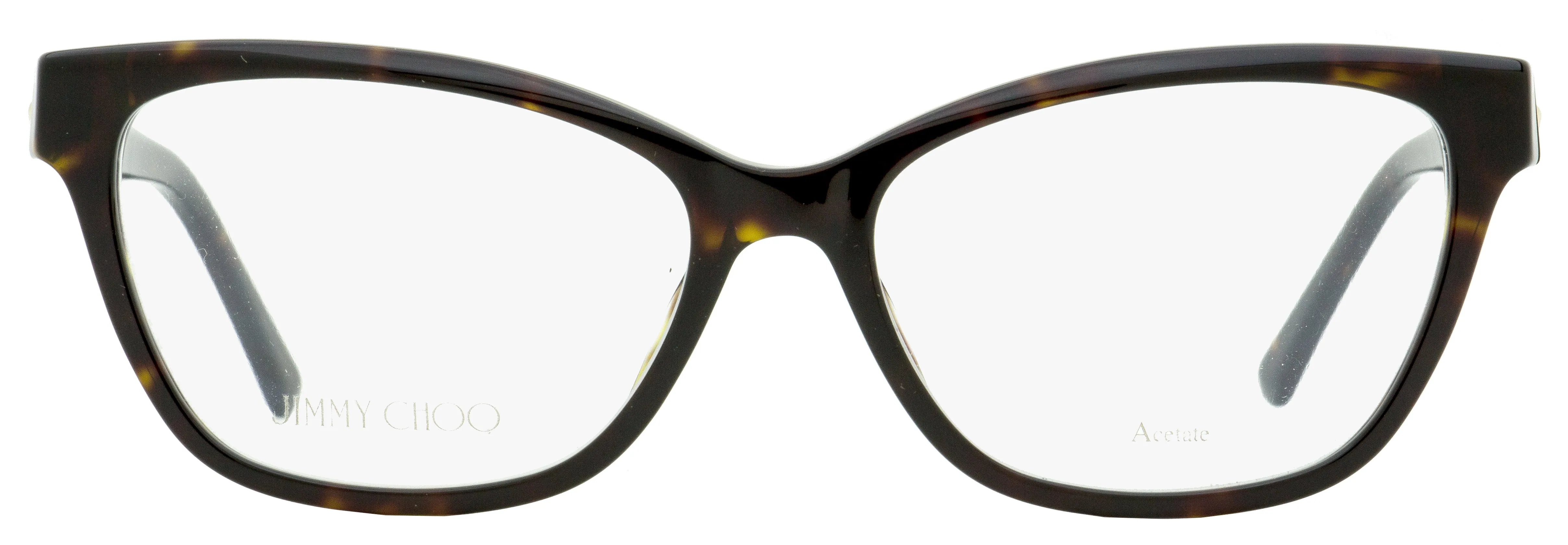 Jimmy Choo Women's Butterfly Eyeglasses JC334 086 Havana 54mm