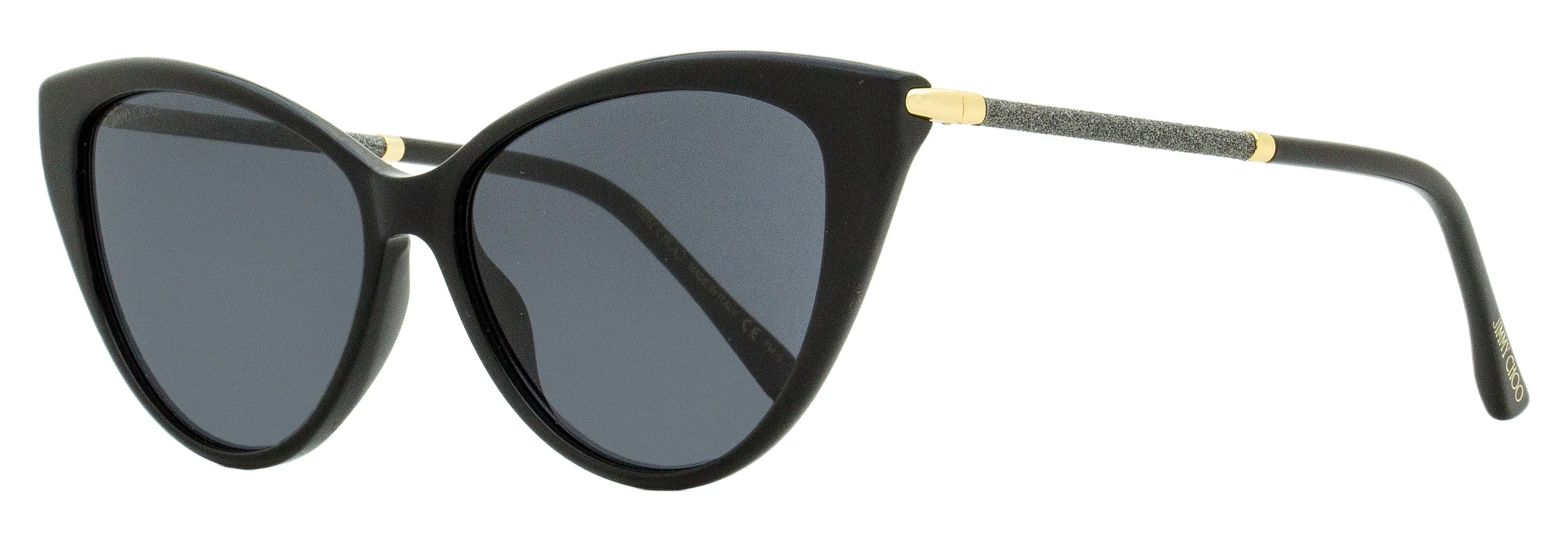 Jimmy Choo Women's Cat Eye Sunglasses Val 807IR Black/Gold 57mm
