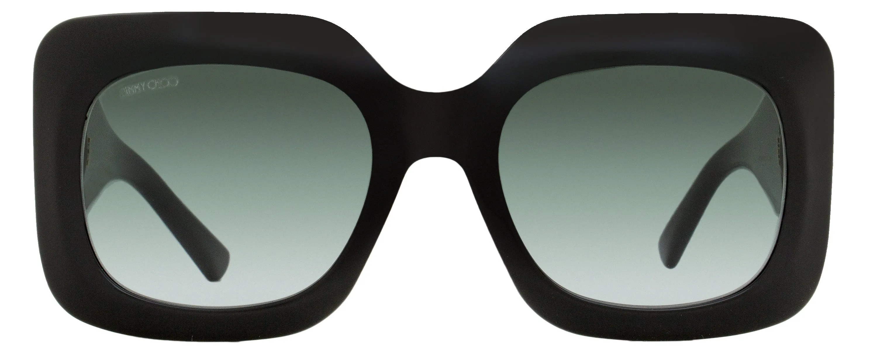 Jimmy Choo Women's Rectangular Sunglasses Gaya 8079O Black/Gold 54mm