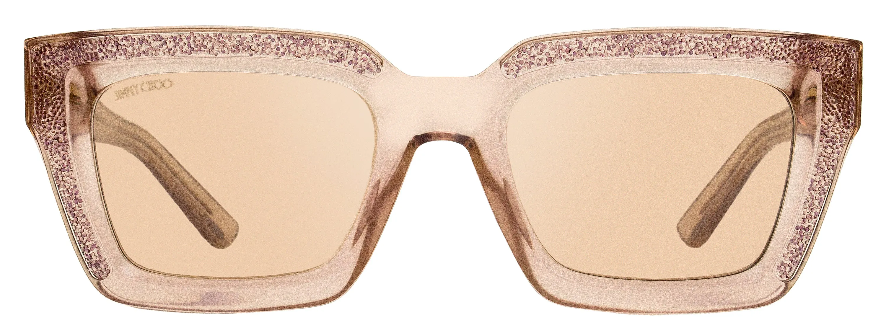 Jimmy Choo Women's Rectangular Sunglasses Megs FWM2S Nude 51mm
