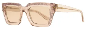 Jimmy Choo Women's Rectangular Sunglasses Megs FWM2S Nude 51mm