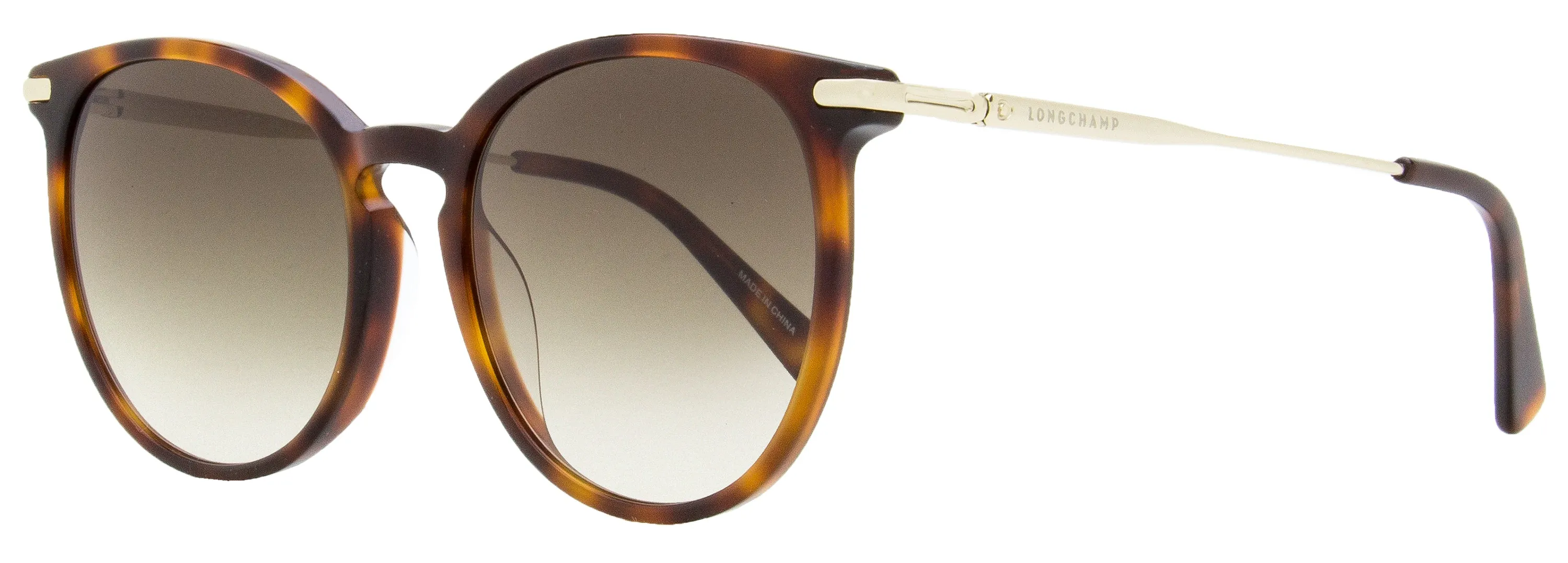 Longchamp Women's Large Pantos Sunglasses LO646S 214 Havana/Gold 54mm