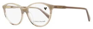Longchamp Women's Oval Eyeglasses LO2709 106 Gray Horn/Ivory 53mm