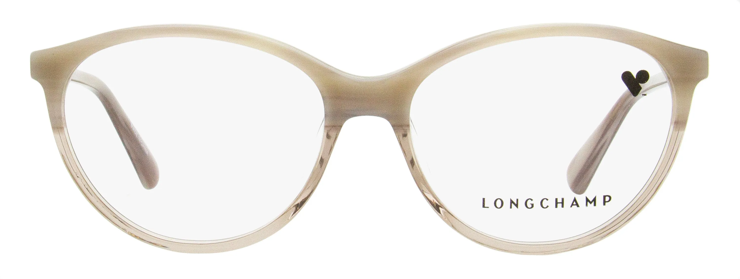 Longchamp Women's Oval Eyeglasses LO2709 106 Gray Horn/Ivory 53mm