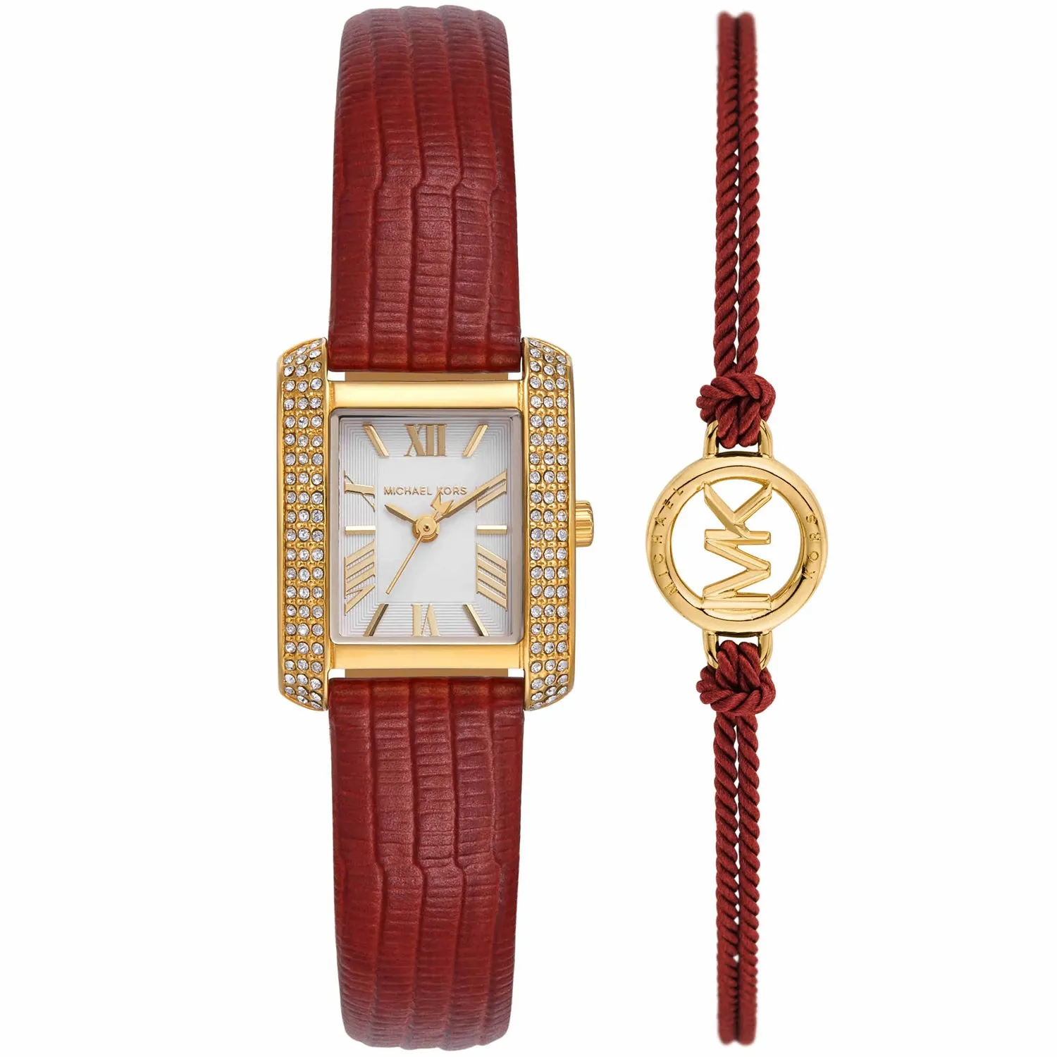 Michael Kors Women's Emery Set White Dial Watch
