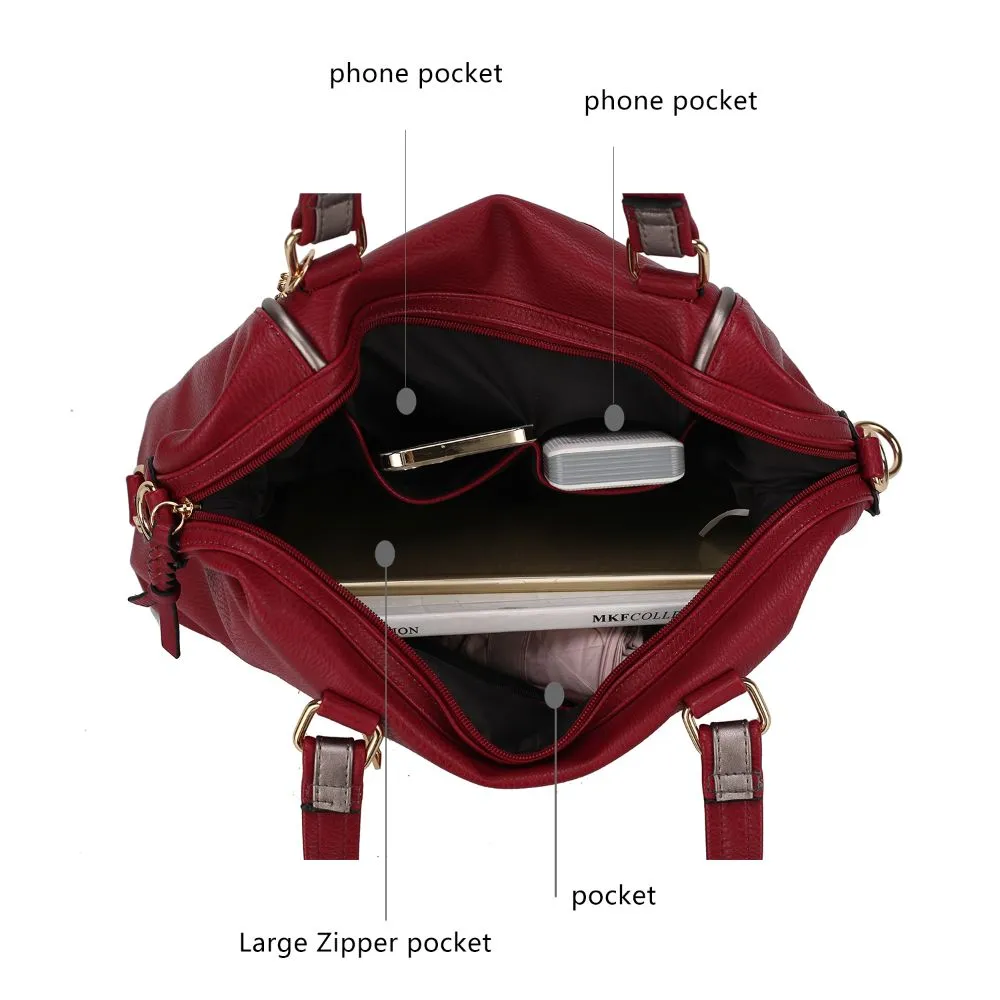 Opal Vegan Leather Medium Weekender Handbag for Women