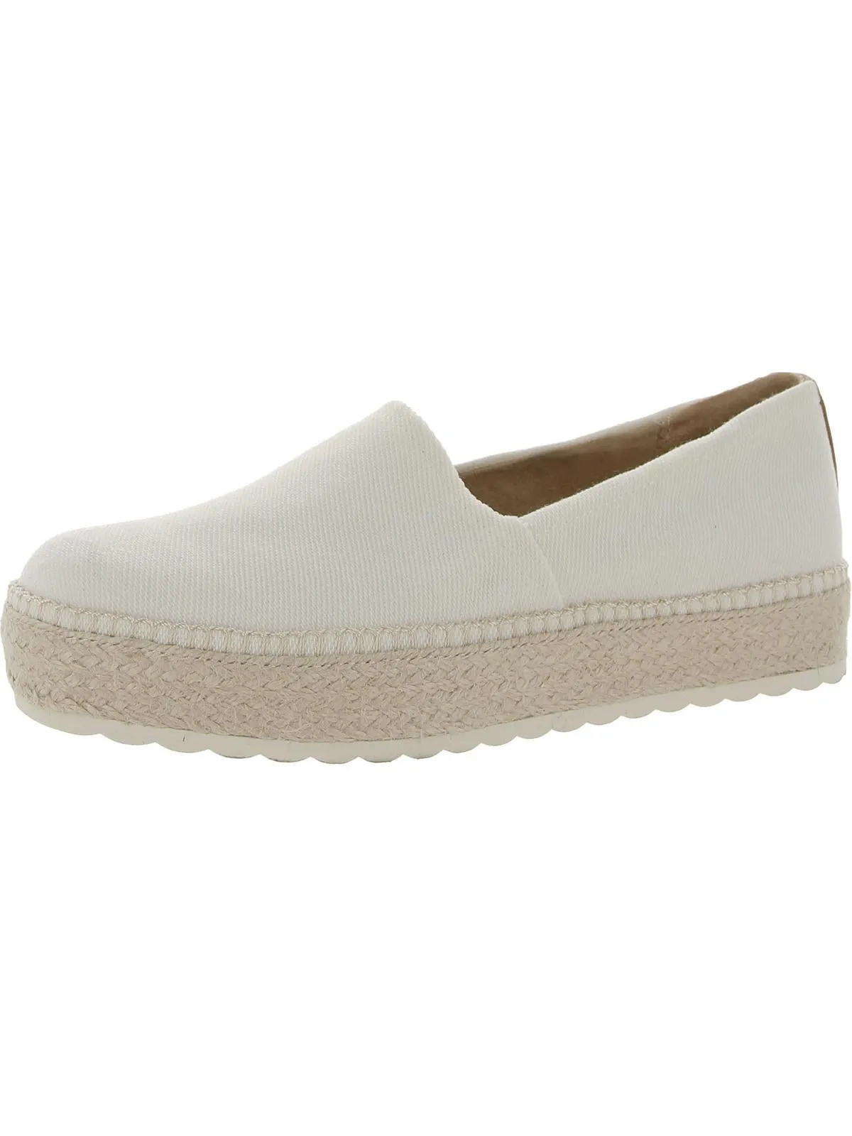 Sunray Womens Faux Suede Slip On Platforms