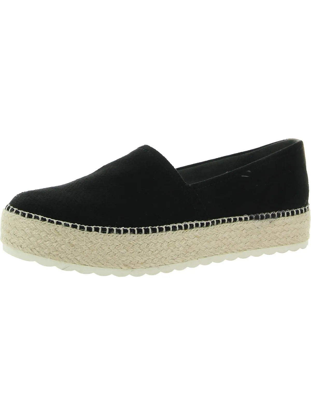 Sunray Womens Faux Suede Slip On Platforms