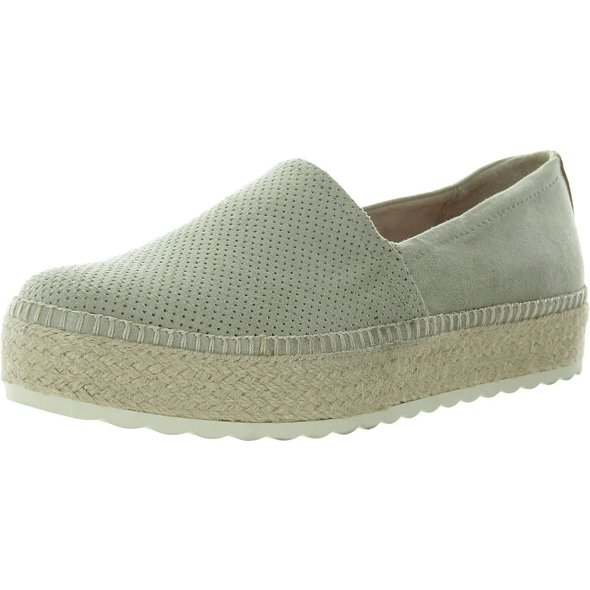 Sunray Womens Faux Suede Slip On Platforms