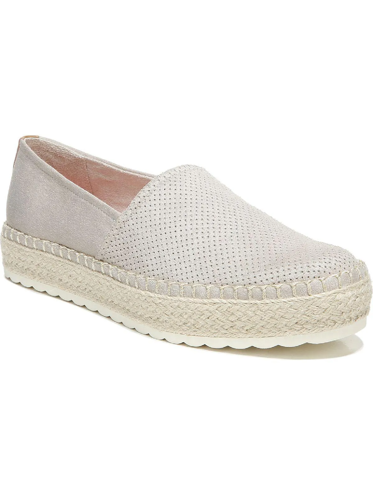 Sunray Womens Faux Suede Slip On Platforms