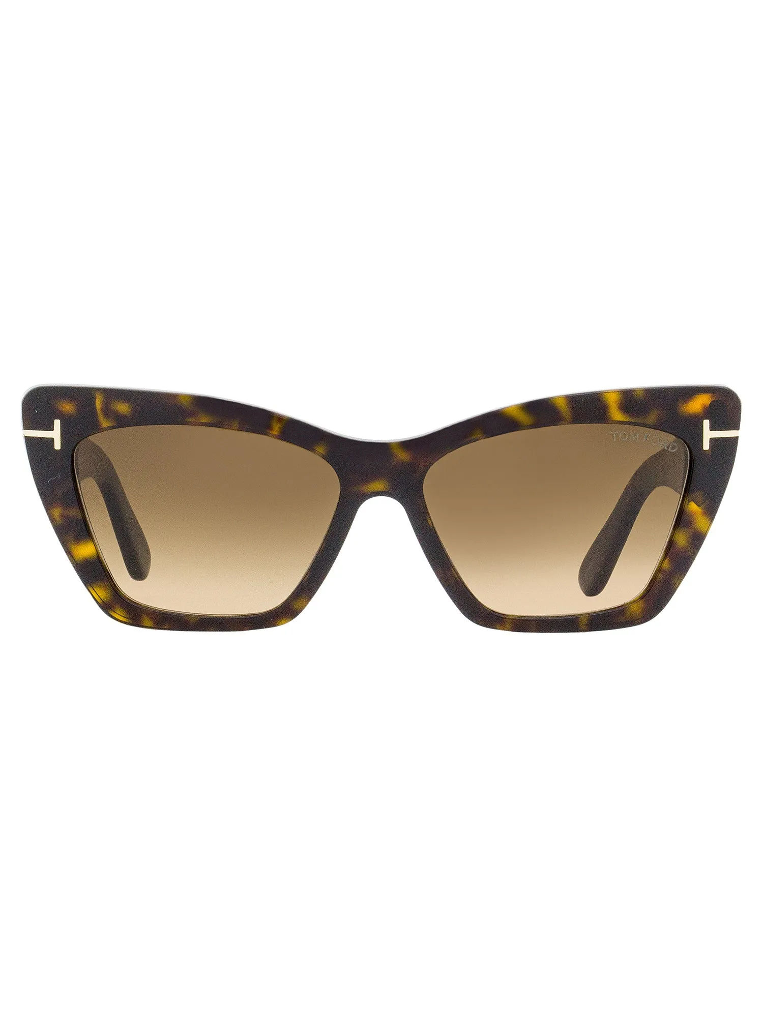 Tom Ford Women's Cat Eye Sunglasses TF871 Wyatt 52F Dark Havana 56mm