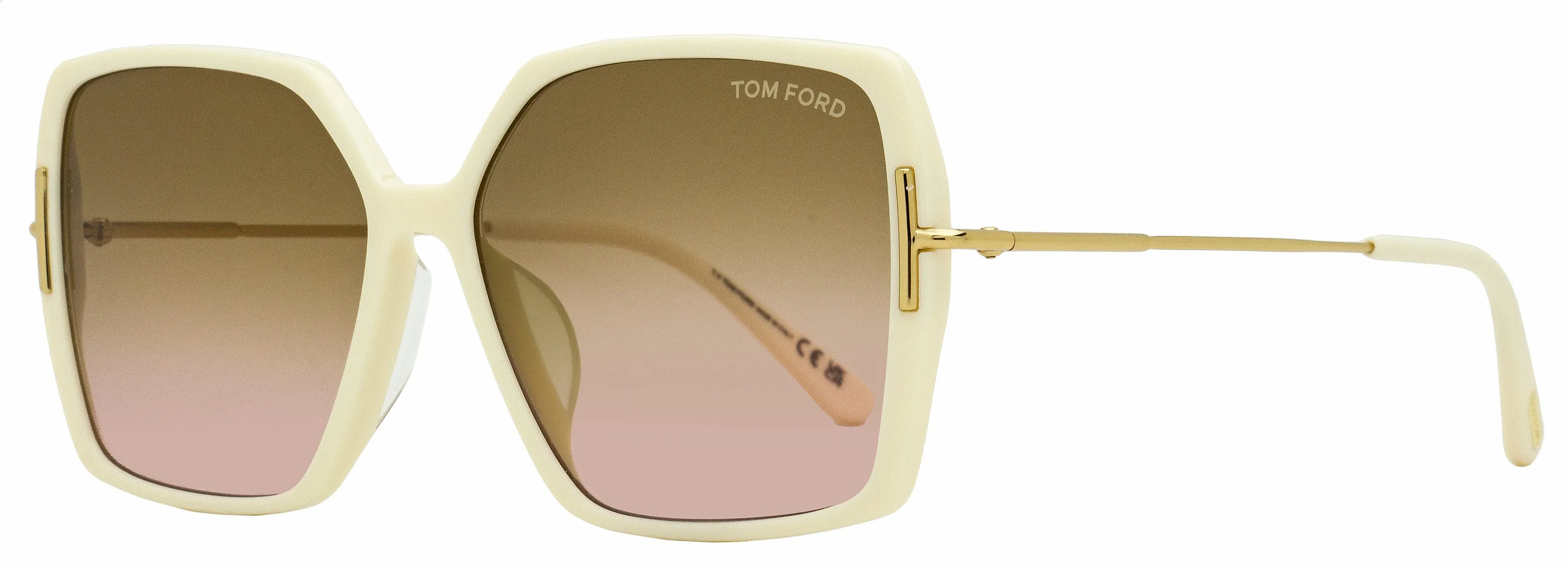 Tom Ford Women's Joanna Butterfly Sunglasses TF1039 25F Ivory 59mm