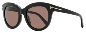 Tom Ford Women's Odette Sunglasses TF1189 01E Black  53mm