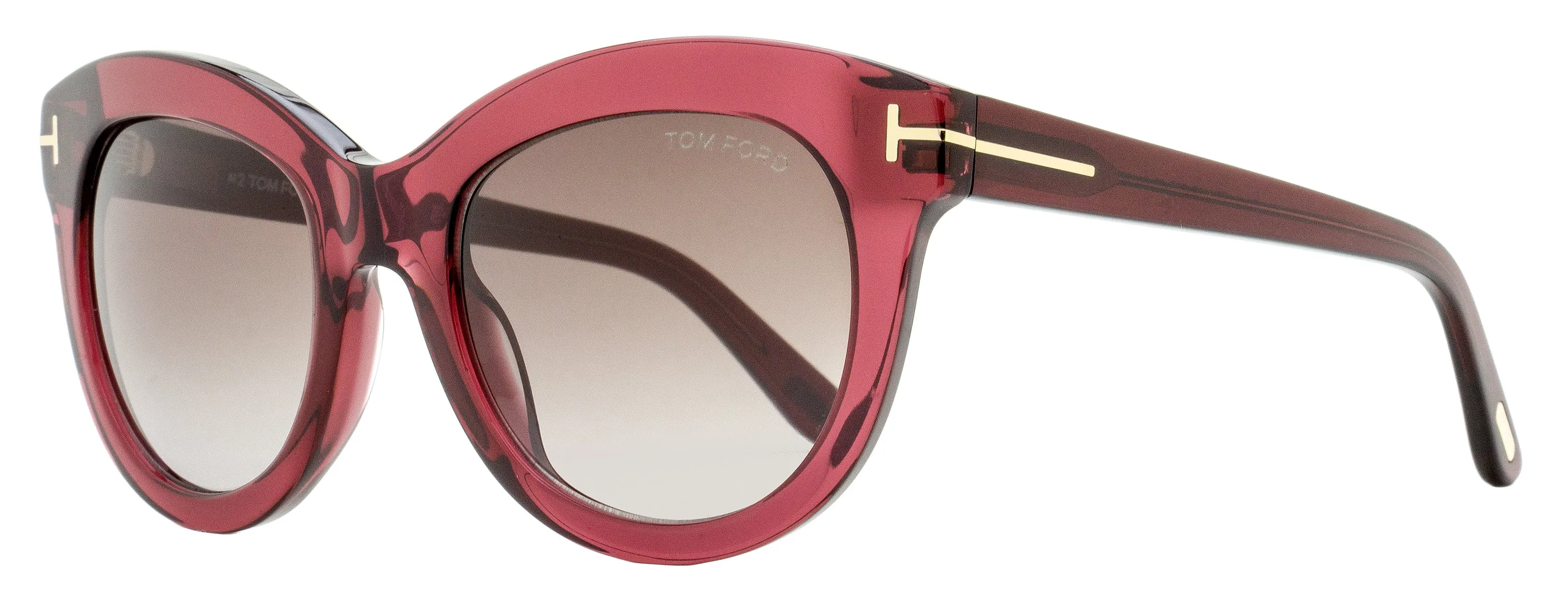 Tom Ford Women's Odette Sunglasses TF1189 69T Bordeaux 53mm