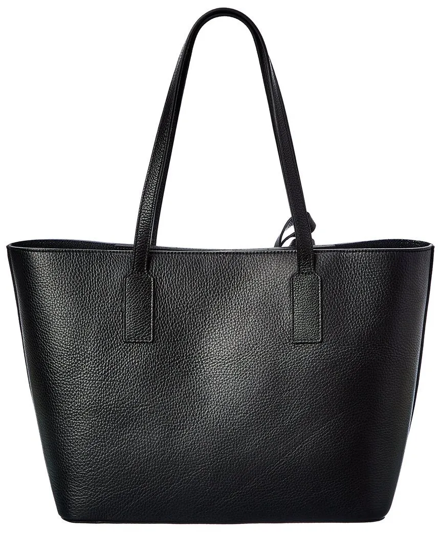 Valentino by Mario Valentino Lynn D Plate Leather Satchel