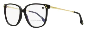 Victoria Beckham Women's Oversize Square Eyeglasses VB2640 001 Black/Gold 57mm