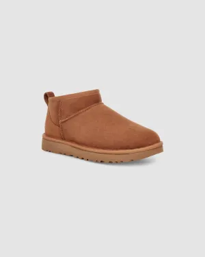 Women Ultra Mini Boots In Chestnut